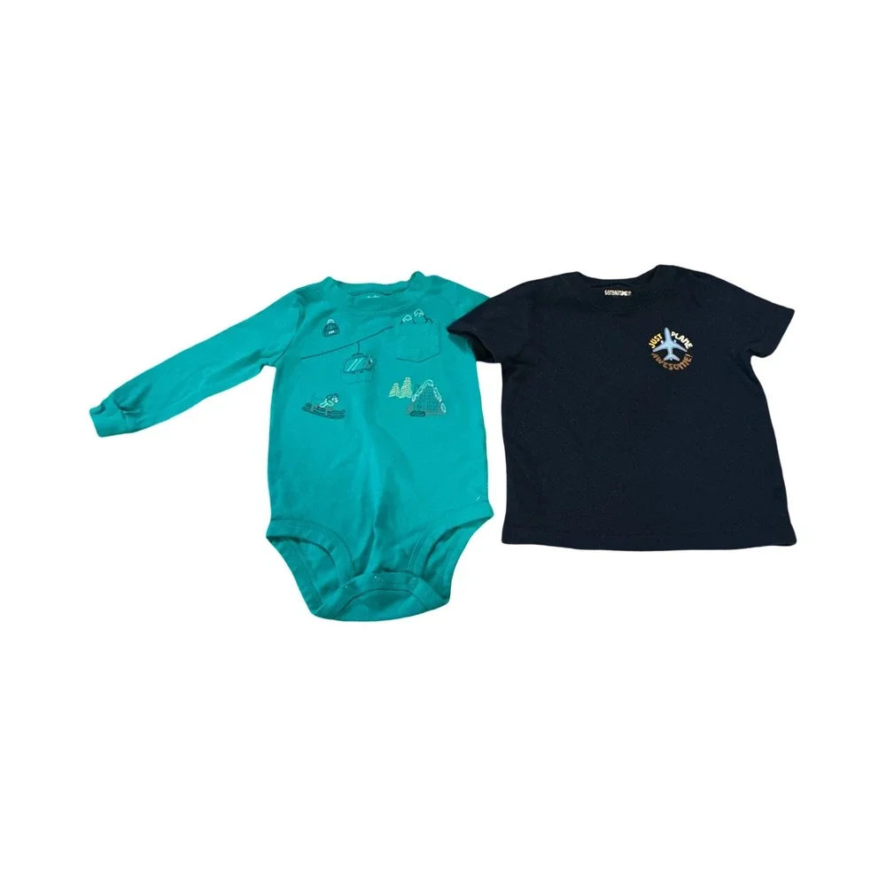 Toddler Boy 5pc Bundle 18-24M Childrens Place Jeans Garanimals Okie Dokie Tops - Picture 4 of 10